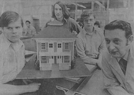 Welcome Campbell House Model with Students Photo